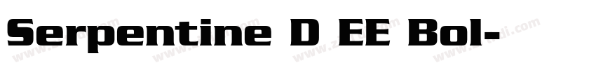 Serpentine D EE Bol字体转换